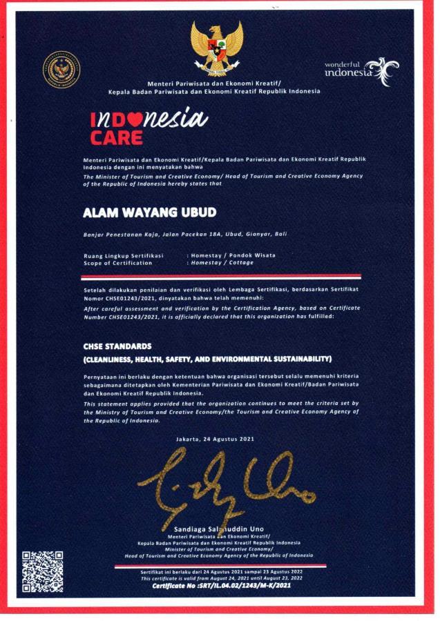 Alam Wayang Ubud - Chse Certified ภายนอก รูปภาพ